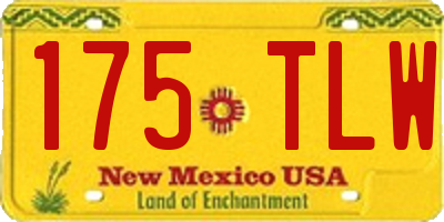 NM license plate 175TLW