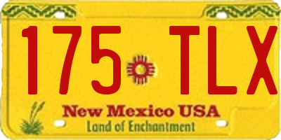 NM license plate 175TLX