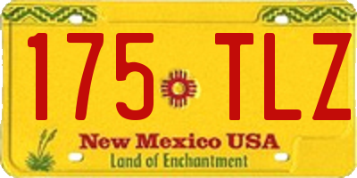 NM license plate 175TLZ