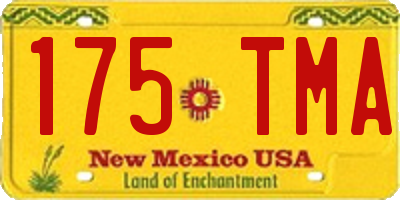 NM license plate 175TMA