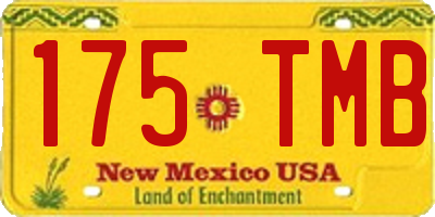NM license plate 175TMB