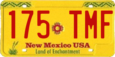 NM license plate 175TMF