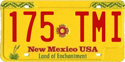 NM license plate 175TMI