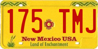 NM license plate 175TMJ