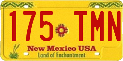 NM license plate 175TMN