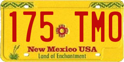 NM license plate 175TMO