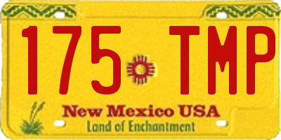NM license plate 175TMP
