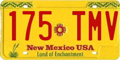 NM license plate 175TMV