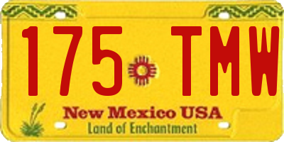 NM license plate 175TMW