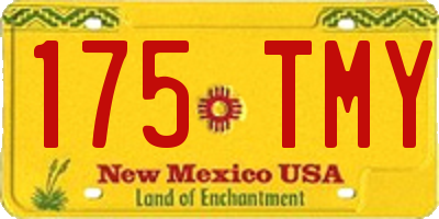 NM license plate 175TMY
