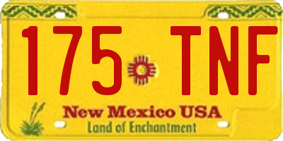 NM license plate 175TNF