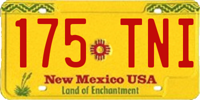 NM license plate 175TNI