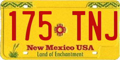 NM license plate 175TNJ