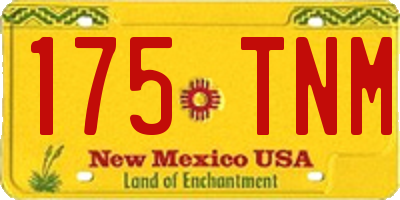NM license plate 175TNM