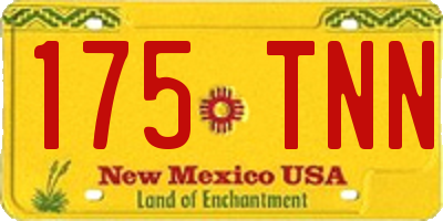 NM license plate 175TNN