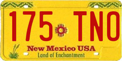 NM license plate 175TNO
