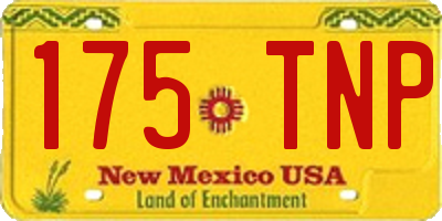NM license plate 175TNP