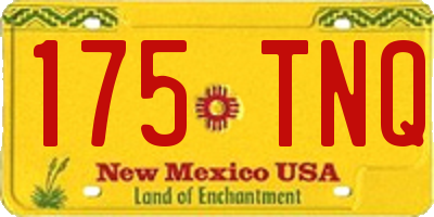 NM license plate 175TNQ