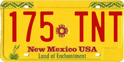 NM license plate 175TNT