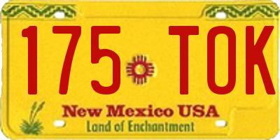NM license plate 175TOK
