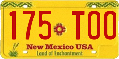 NM license plate 175TOO