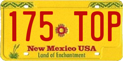 NM license plate 175TOP