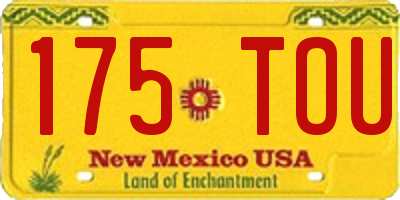 NM license plate 175TOU