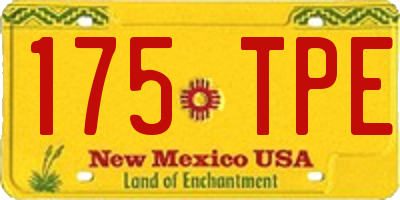 NM license plate 175TPE