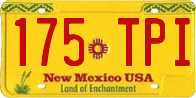 NM license plate 175TPI