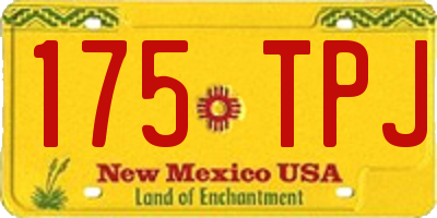 NM license plate 175TPJ