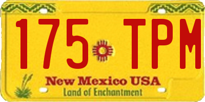 NM license plate 175TPM