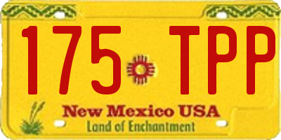 NM license plate 175TPP
