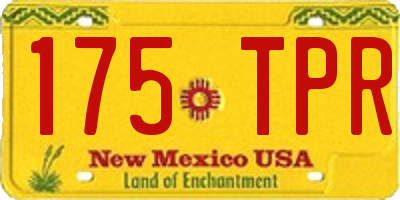 NM license plate 175TPR