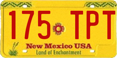 NM license plate 175TPT