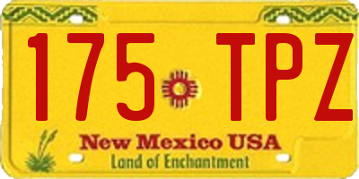 NM license plate 175TPZ