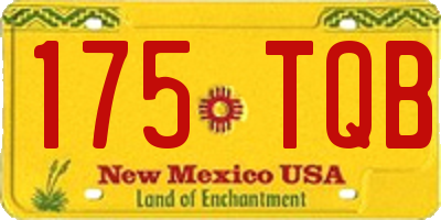NM license plate 175TQB