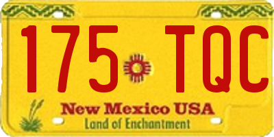 NM license plate 175TQC