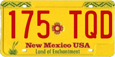 NM license plate 175TQD
