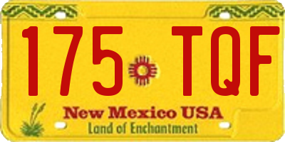 NM license plate 175TQF