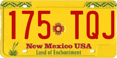 NM license plate 175TQJ