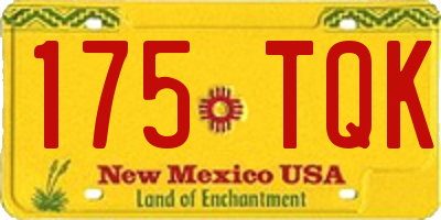 NM license plate 175TQK