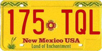 NM license plate 175TQL