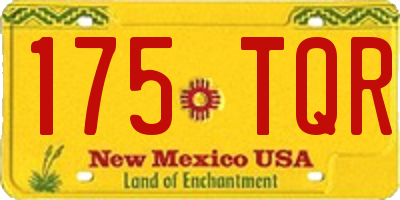NM license plate 175TQR