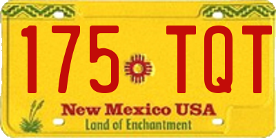 NM license plate 175TQT