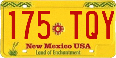 NM license plate 175TQY
