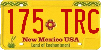 NM license plate 175TRC