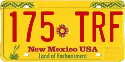 NM license plate 175TRF