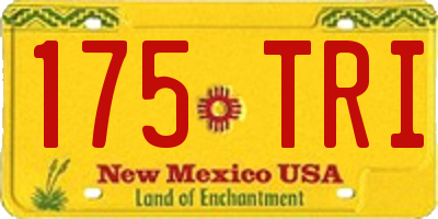 NM license plate 175TRI