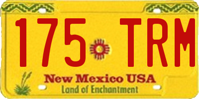 NM license plate 175TRM