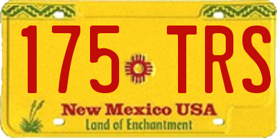 NM license plate 175TRS